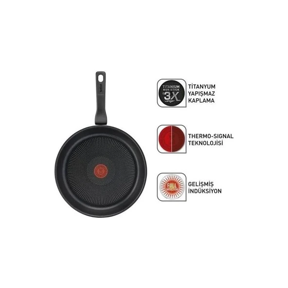 Tefal Tıt 3x Force Tava 28CM (2100134006) - Resim 2