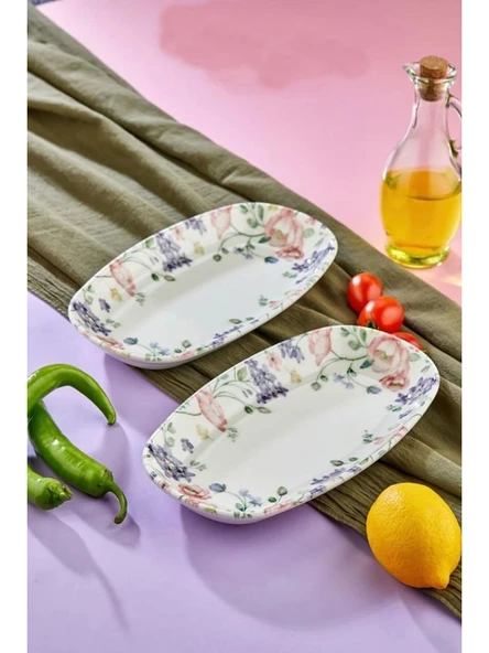 Cooker Porselen Kayık Tabak 24 cm 2'li ürün görseli 1