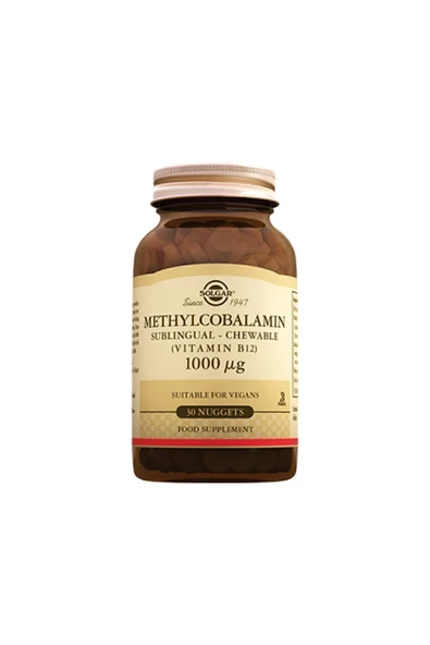 Solgar Methylcobalamın (VİT. B12) 1000 Mg 30 Nuggets ürün görseli 1