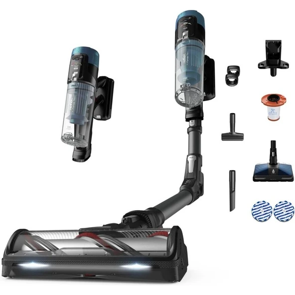 Tefal X-Force Flex 14.80 240 Air Watt Kablosuz Dikey Süpürge Mavi Bükülebilir Boru Özelliği ürün görseli 1