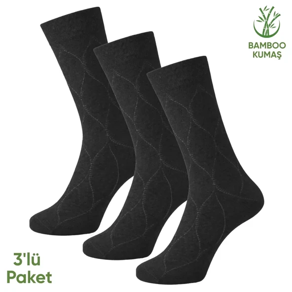 Bambu Erkek Soket Çorap - 3 Çift - Dikişsiz - Bakü - 17672 - Set 2 ürün görseli 1