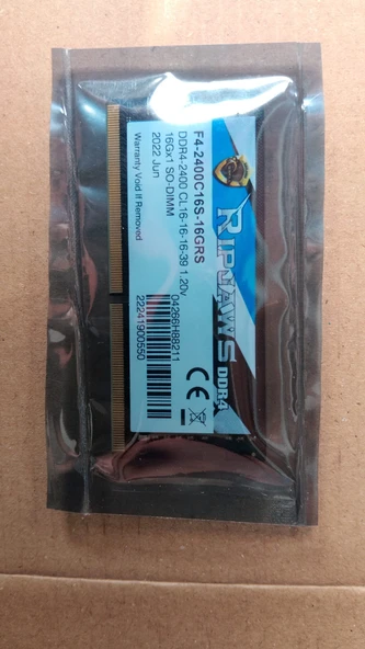 G.Skill Ripjaws 16 GB 2400 MHz DDR4 CL16 F4-2400C16S-16GRS Ram ürün görseli 1