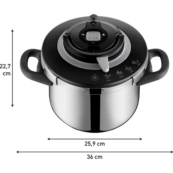 Tefal Clipso+ Chef Düdüklü Tencere - 6 Litre - Resim 5