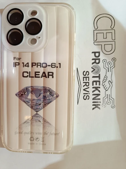 iPhone 14 Pro beyaz kılıf - Resim 2