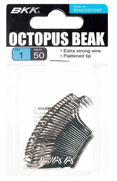 BKK Octopus Beak Olta İğnesi 50 Adet  1/0 ürün görseli 1