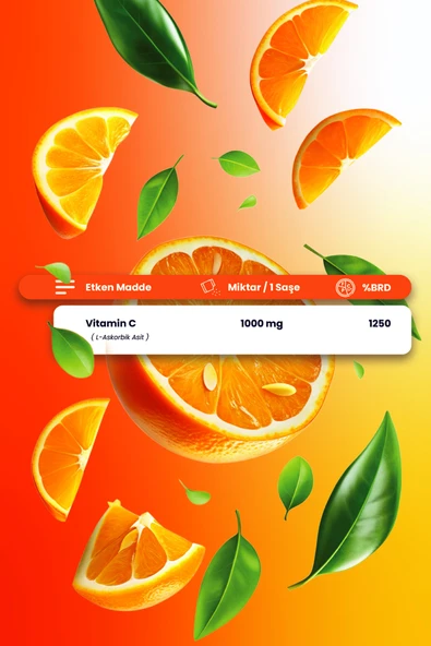 Pure C Vitamini 100 Saşe (ASCORBİC ACİD) - Resim 3