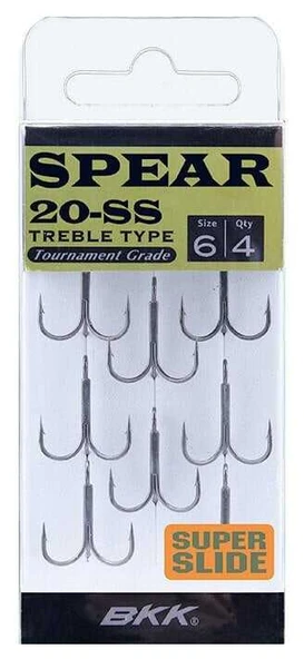 BKK Spear-20 SS Üçlü Olta İğnesi  8 8 Pcs ürün görseli 1