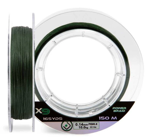 Nomura Braid X9 Moss Green 150 Mt Örgü İp  0,33mm ürün görseli 1