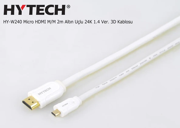 Hytech Hy-W240 2Mt Micro Hdmı Erkek To Hdmı Erkek ürün görseli 1
