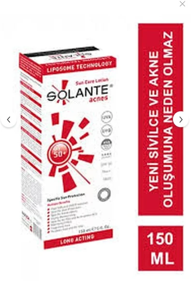 Solante Acnes Sun Care Lotion SPF 50+ 150 ml ürün görseli 1