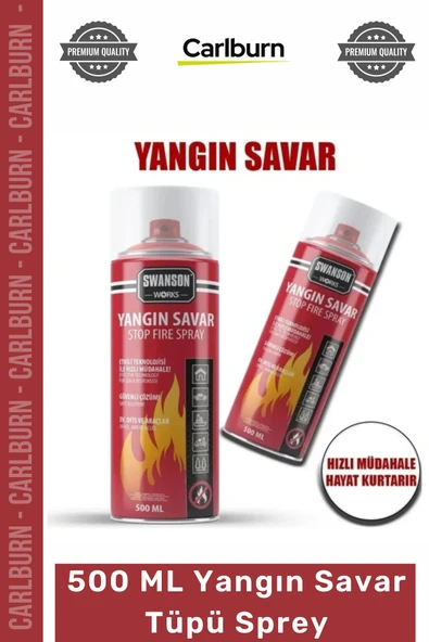 #YangınTüpü 500ml Stop Fire Araç Ev Ofis Tipi Taşınabilir Güvenli Söndürücü Yangın Savar Tüpü Sprey ürün görseli 1
