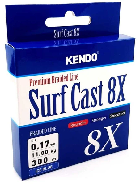 Kendo Surf Cast 8X Fighting 300 mt Örgü İp ( ICE BLUE)  0,13mm ürün görseli 1