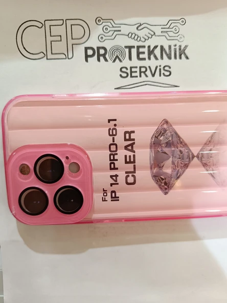 iPhone 14 Pro pembe kılıf - Resim 3