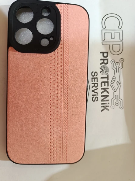 iPhone 14 Pro pembe kılıf - Resim 2