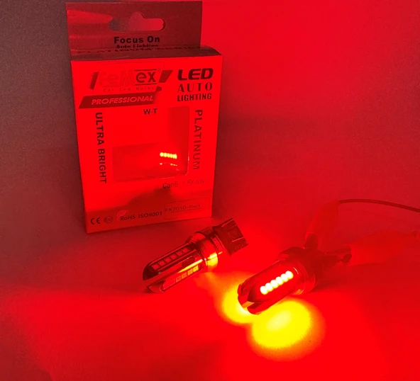 Femex Platinum T20 Kırmızı NoN-Direction 7440/7443 Tek Duy/Çit Duy 3030Chip 24smd ürün görseli 1
