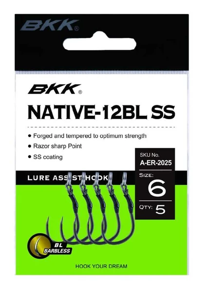 BKK Native-12BL SS Olta İğnesi  4 5 Pcs ürün görseli 1