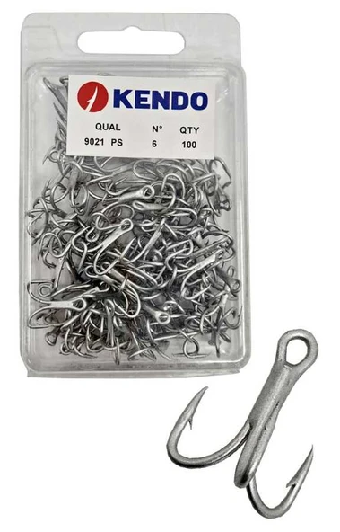Kendo 9021 PS Faultless Treble 100 Adet 3 lü Çarpma İğnesi  4 ürün görseli 1