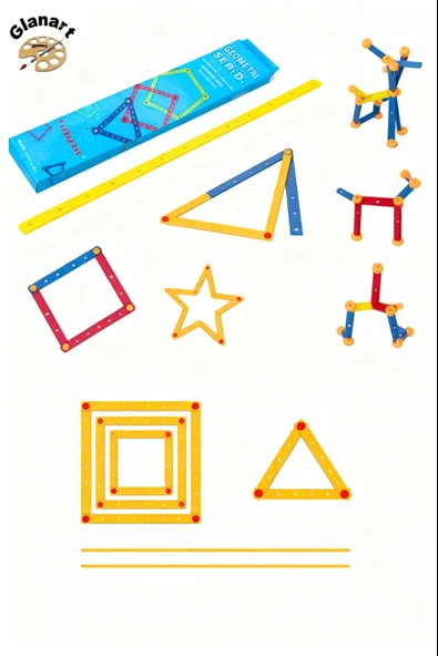matematik metaryeli geometri şeridi 1 kutu - Resim 2