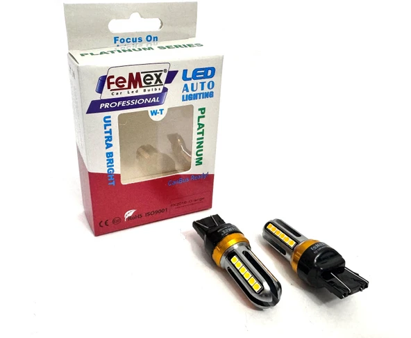 Femex Platinum T20 Turuncu NoN-Direction 7440/7443 Tek Duy/Çit Duy 3030Chip 24smd ürün görseli 1