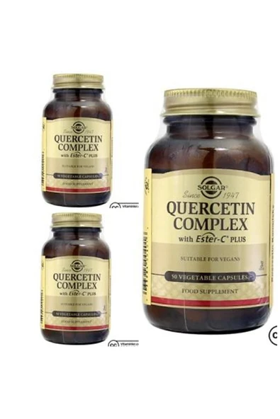 Solgar Quercetin Complex With Ester-c Plus 50 Tablet 3 Adet ürün görseli 1