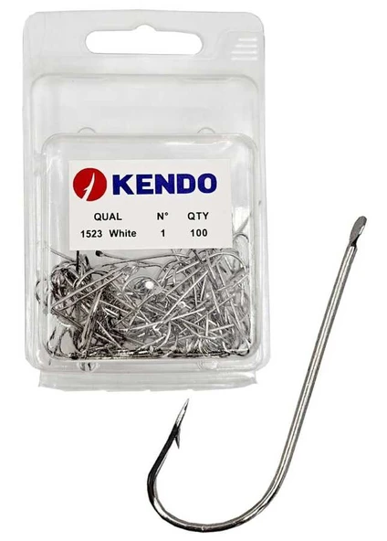 Kendo (1523 NI)  100 Adet 1/13 Beyaz Çapraz Kutu İğne  3 Numara ürün görseli 1