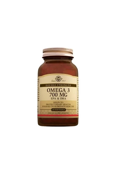 Solgar Omega 3 700 Mg Softgel 30 Kapsül ürün görseli 1