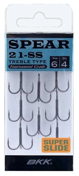 BKK Spear-21 SS Üçlü Olta İğnesi  6 8 Pcs ürün görseli 1