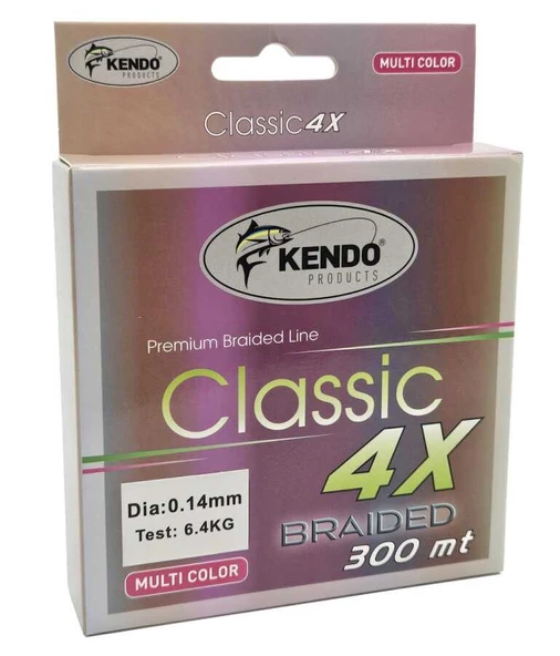 Kendo Classic 4X 300m Multicolor Örgü İp  0.14mm ürün görseli 1
