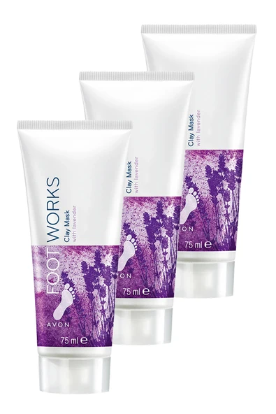 Footworks Lavanta Özlü Ayak Kil Maskesi 75 Ml. Üçlü Set ürün görseli 1