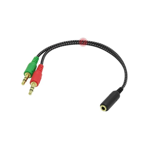 4 Pin 3.5mm Kulaklık Çoklayıcı FA-6624AC ürün görseli 1