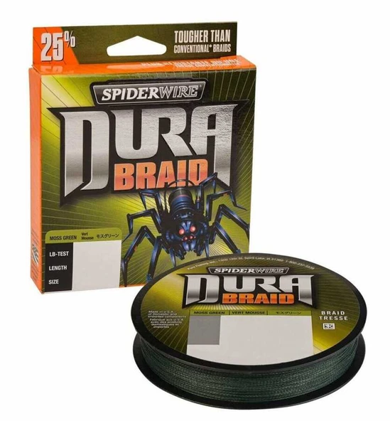 SpiderWire Dura Braid 275m Moss Green Örgü İp  0.28mm ürün görseli 1