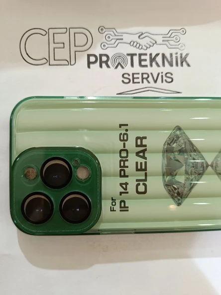 iPhone 14 Pro yeşil kılıf - Resim 3