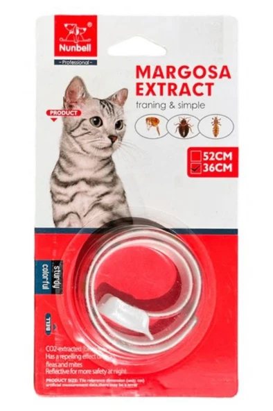 Nunbell Kedi Bit Pire Uzaklaştıcı Tasma 36cm ürün görseli 1