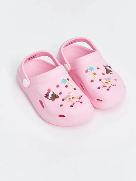 LCW STEPS Pembe Baskılı Kız Çocuk Plaj Sandaleti ürün görseli 1