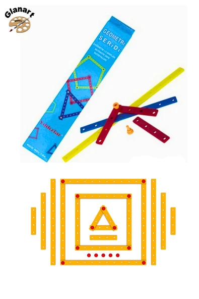 matematik metaryeli geometri şeridi 1 kutu ürün görseli 1