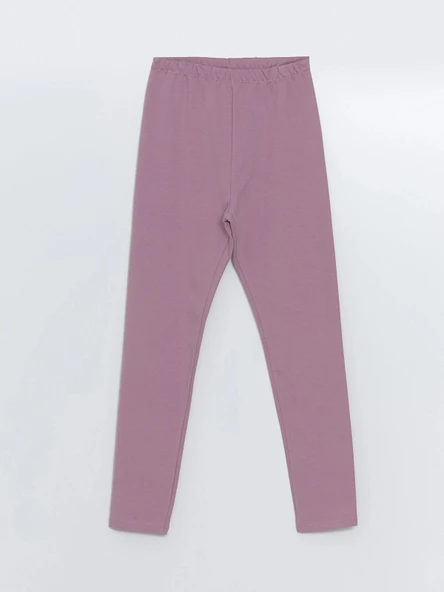 LCW Kids Lila Beli Lastikli Basic Kız Çocuk Tayt-trendyol hata var ürün görseli 1