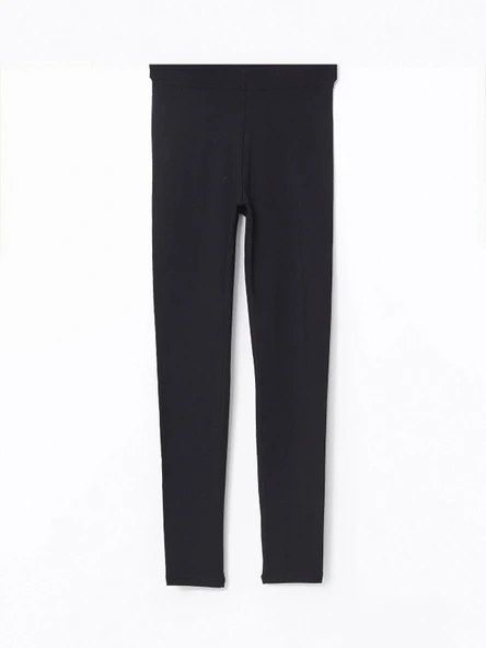 XSIDE Siyah Beli Lastikli Kadın Tayt - Resim 6