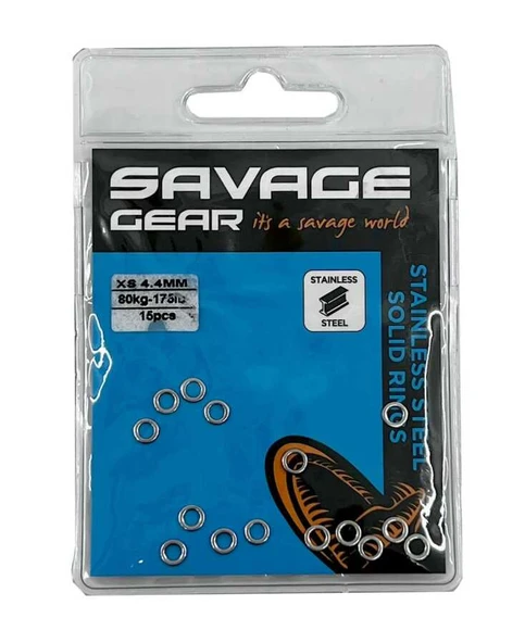 Savage Gear Solid Rings SS 15 Pcs  XL 440LB 200KG ürün görseli 1