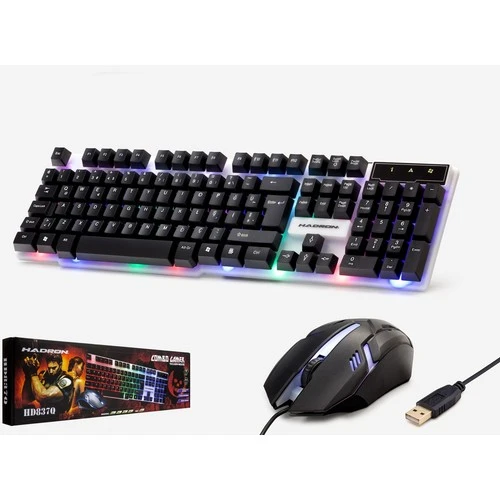 Hadron HD837 LEDli Kablolu Oyuncu Klavye + Mouse Set kgc10 ürün görseli 1