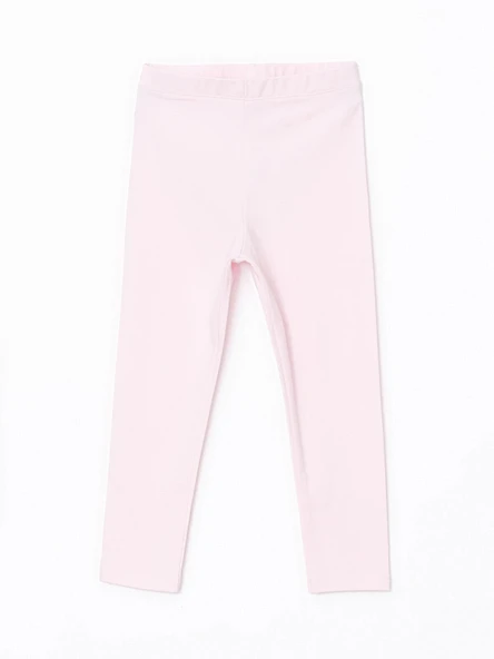 LCW Kids Pembe Beli Lastikli Basic Kız Çocuk Tayt ürün görseli 1