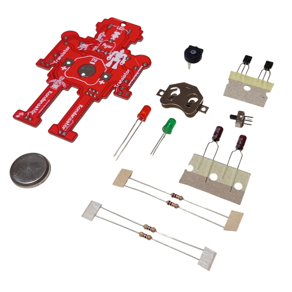 DC 3V Gözleri Yanıp Sönen Flaşörlü Robot Kendin Yap Hobi Devresi DIY Lehimleme Kiti Demonte(Montesiz) ürün görseli 1