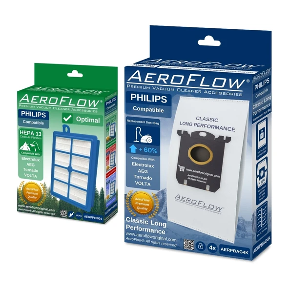 AeroFlow® Philips Specialist FC9126/01 Uyumlu Hijyen Paketi | 1x FC8038/01 (Optimal) - 4x FC8021/03 ürün görseli 1