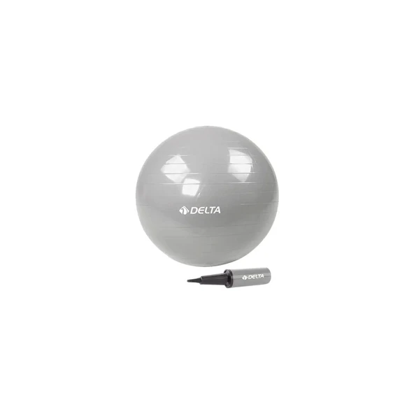 Delta 65 cm Gümüş Renk Pilates Topu + Pompa JRS660 ürün görseli 1