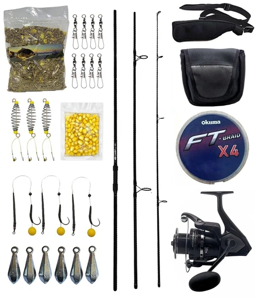 YekOutdoor Profesyonel Göl Oltası Seti Kendo Carp 3.60cm 3.5lbs Olta Kamışı&Okuma Wave Power WP-6000A1 Olta Makinesi ürün görseli 1