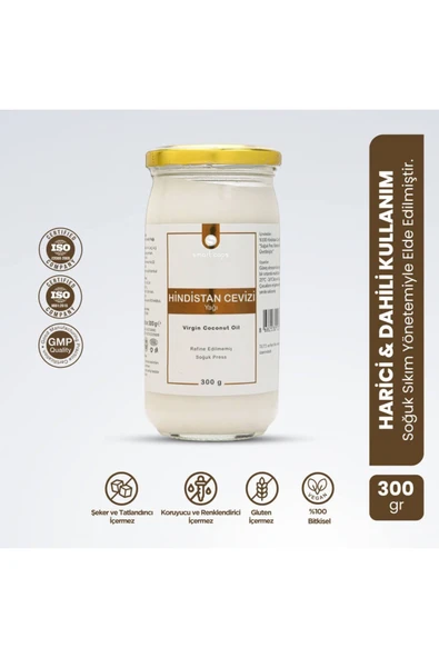 Smart Caps Hindistan Cevizi Yağı 300 gr ürün görseli 1