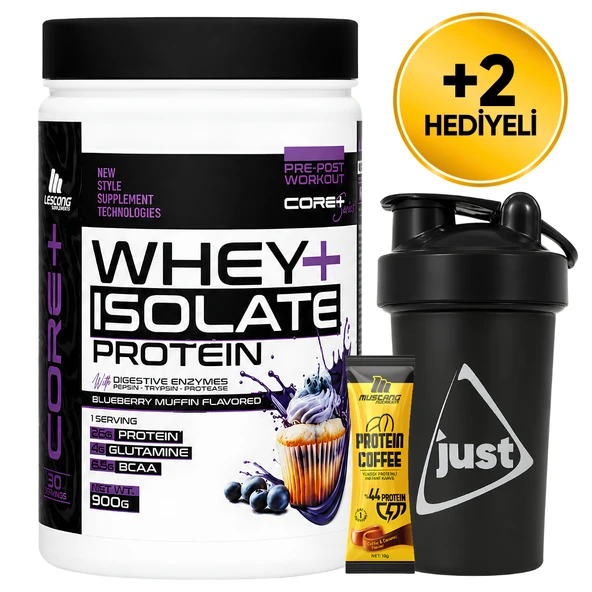 Mustang Nutrition Core+ Series Isolate Whey Protein Tozu 900 Gr 30 Servis Yaban Mersinli Kek + Shaker + Protein Kahve Hediyeli ürün görseli 1
