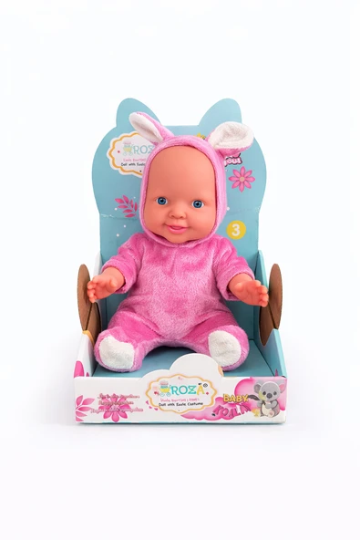 Toyx Sevimli Tavşan Kostümlü Oyuncak Bebek – Yumuşak Peluş Tasarım, 3+ Yaş ürün görseli 1