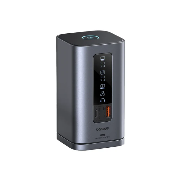 BASEUS SpaceMate USB-C to 11 in 1 (WIN) Çok Fonksiyonlu Bağlantı İstasyonu B00568101813-00 ürün görseli 1