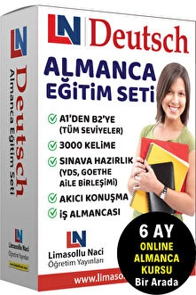 Limasollu Naci Öğretim Yayınları Almanca Eğitim Seti, Almanca Kitap, Kelime Öğrenme Sınav Hazırlık Kitap, Yds Goethe Testdaf Telc Dsh ürün görseli 1
