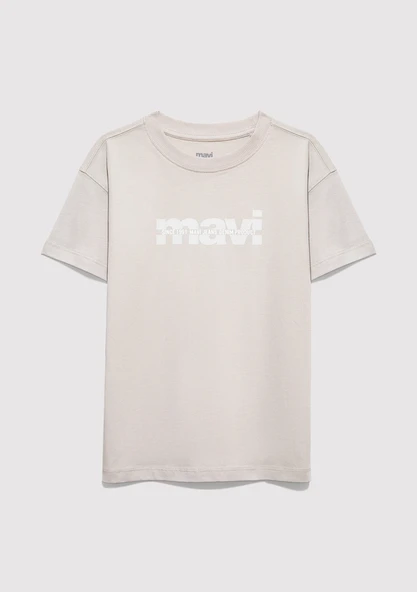 Mavi 6610444-90782 Mavi Baskılı Gri Tişört ürün görseli 1